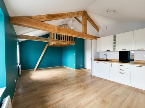 Professionnel, peintre ou constructeur, peint les murs à l'aide d'un pinceau à rouleau lors d'un projet de rénovation